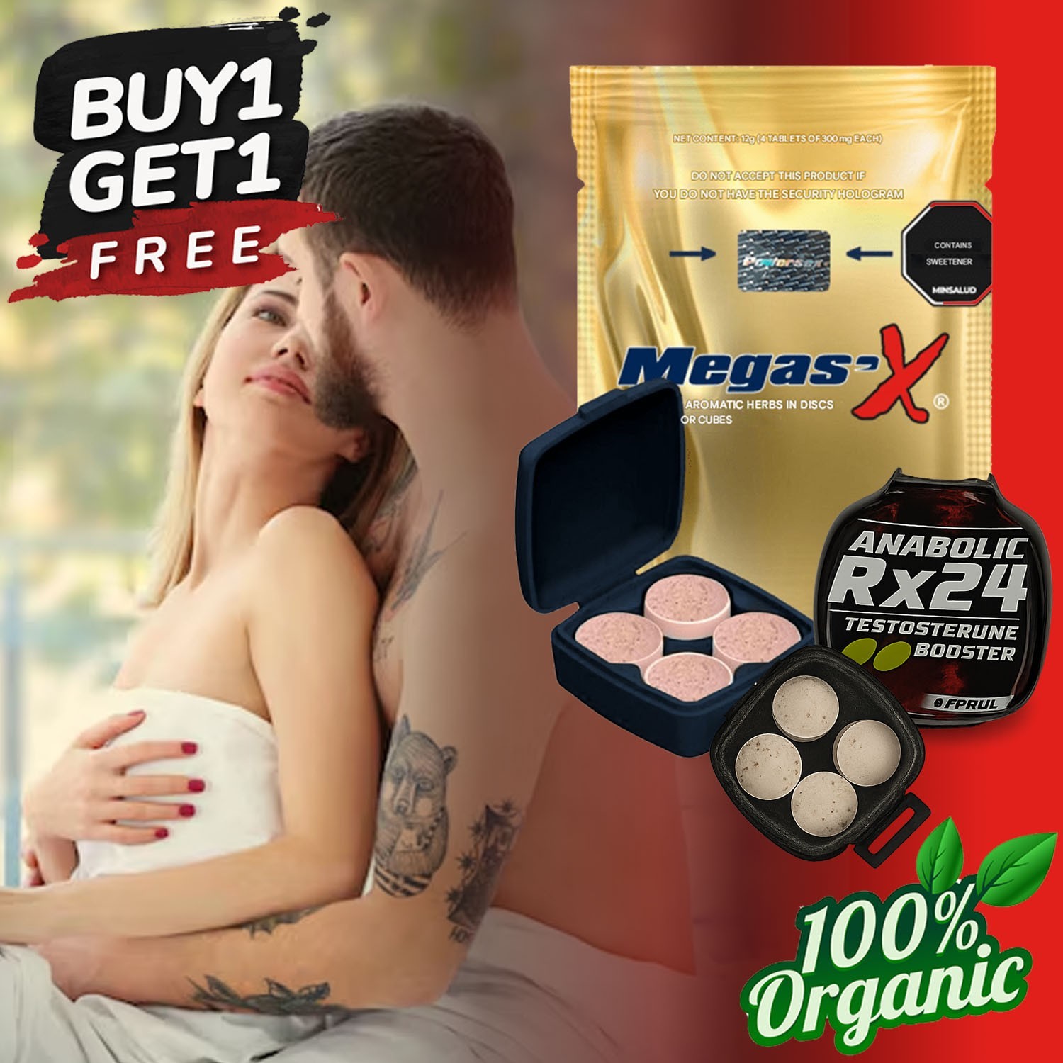 Anabolic RX24 Pill Bed Bull Power No More Weak Erection Supplement Men