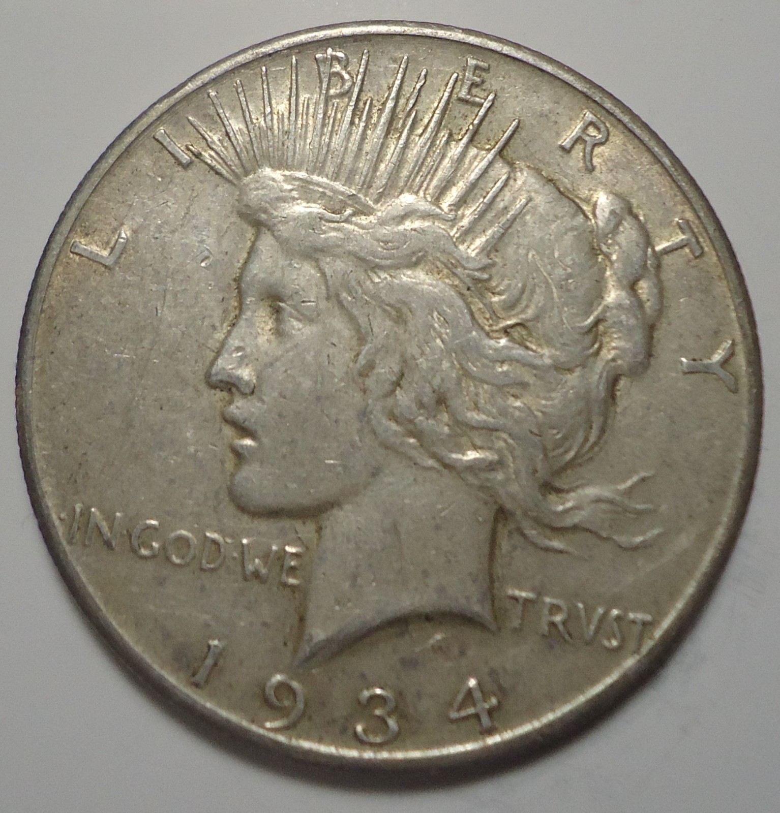 Extremely Fine+ XF+ 1934 S San Francisco silver Peace $1 dollar Combine Shipping