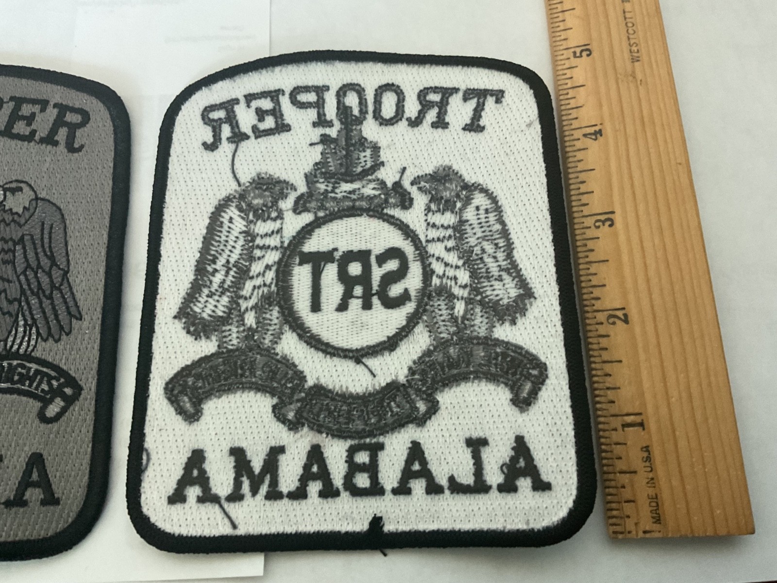 Alabama State Trooper SRT collectable Patch full size and new tracking insured
