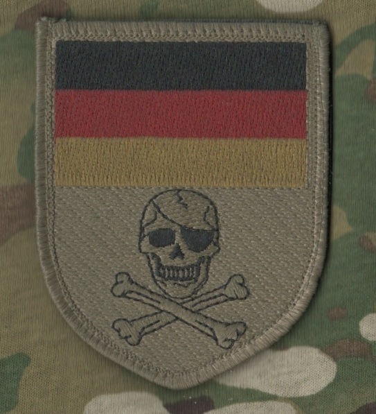 NATO JSOC Bundeswehr KSK SP OPS JTF burdock-vêlkrö Flag Insignia: GERMAN SKULL