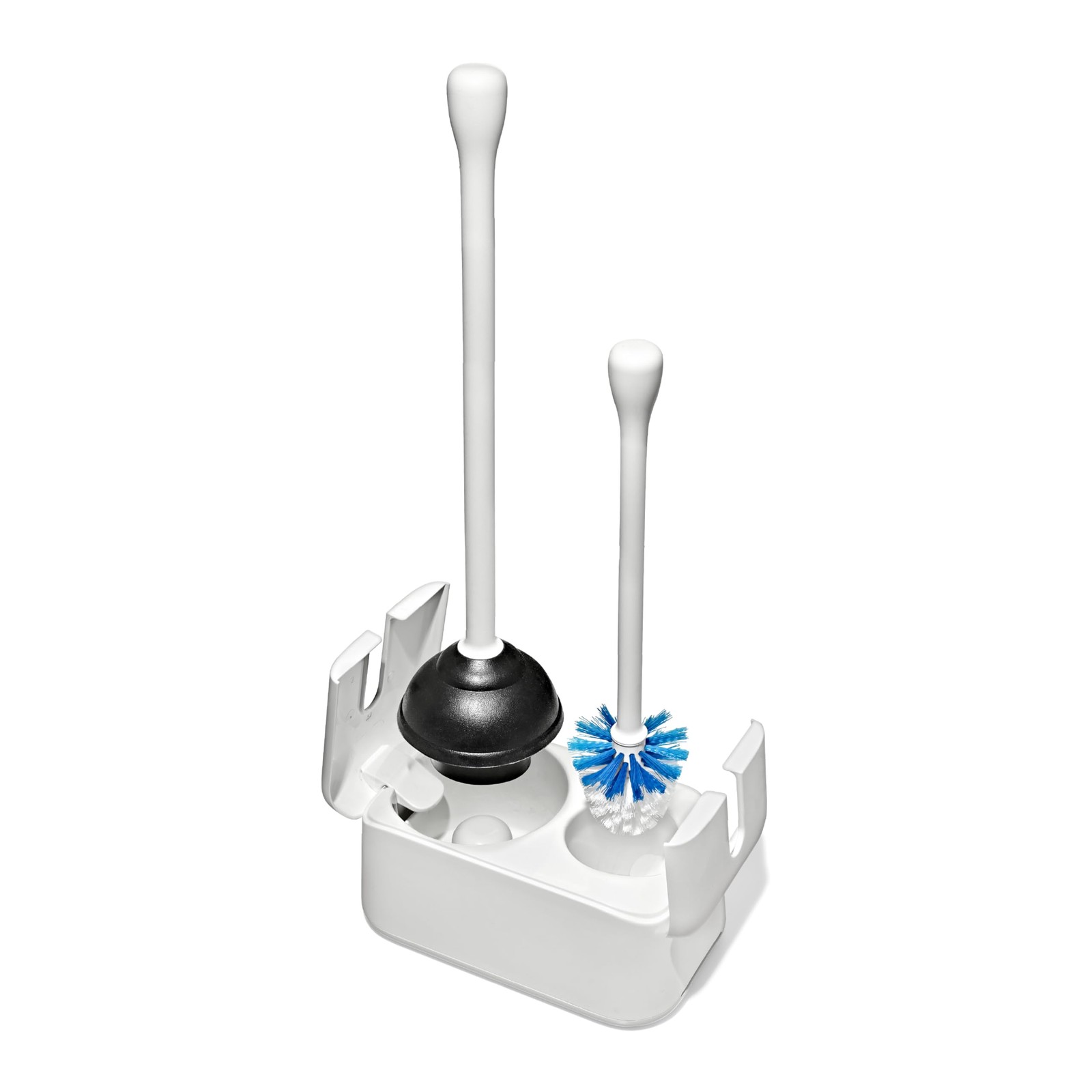 OXO Good Grips Toilet Brush & Plunger Set White