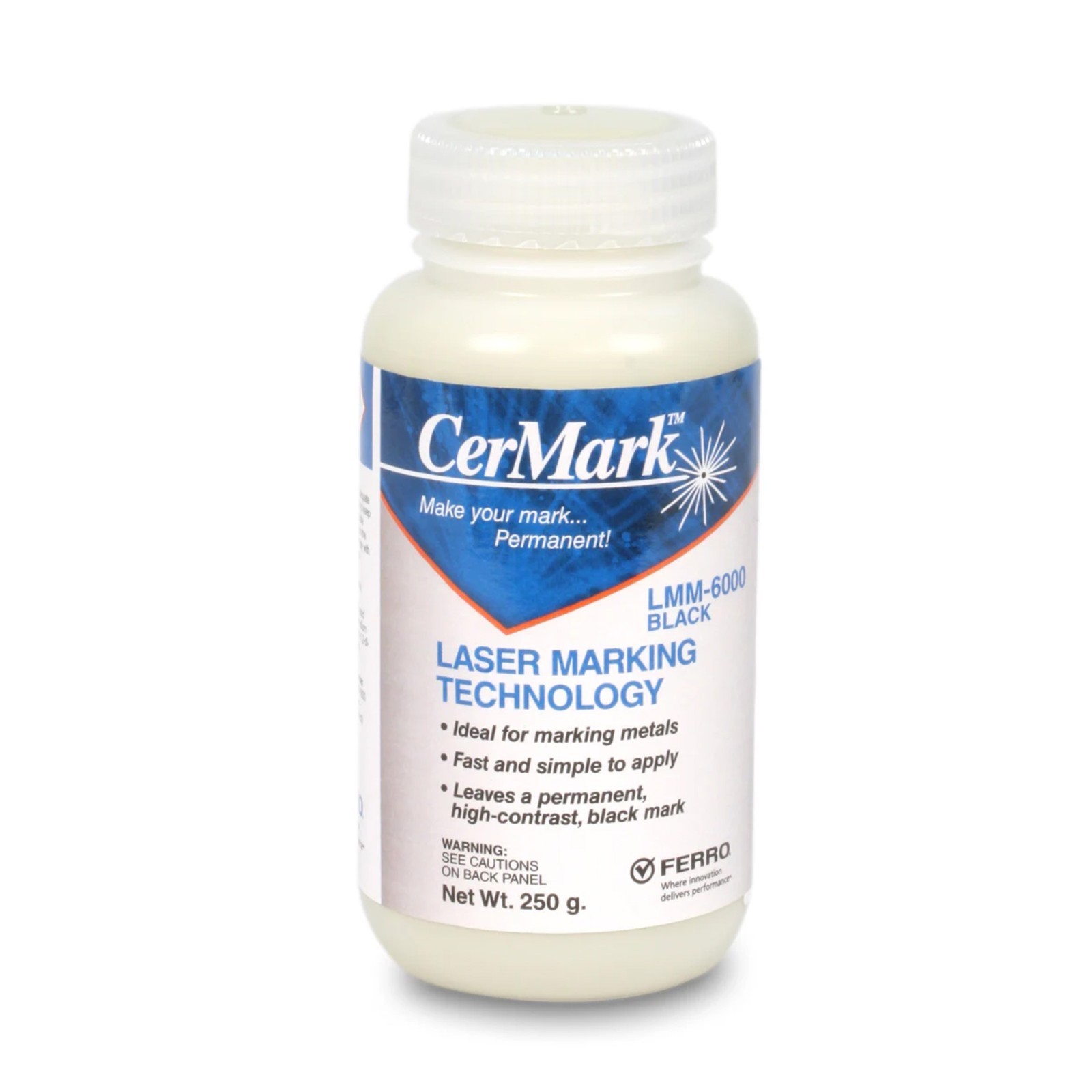 CerMark LMM-6000 Black Laser Marking Coating Paste for Metal (2" X 50')