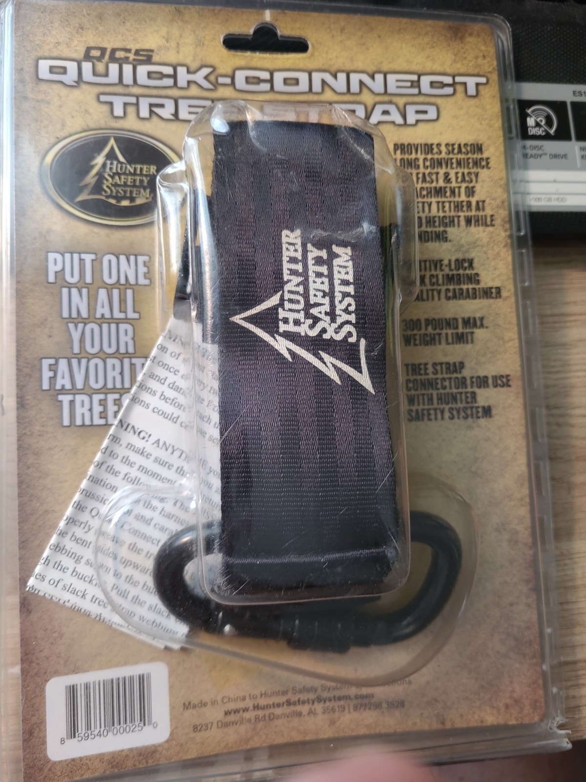 Hunter Safety System Quick-Connect Tree Strap for Tree-Stand Hunting Single