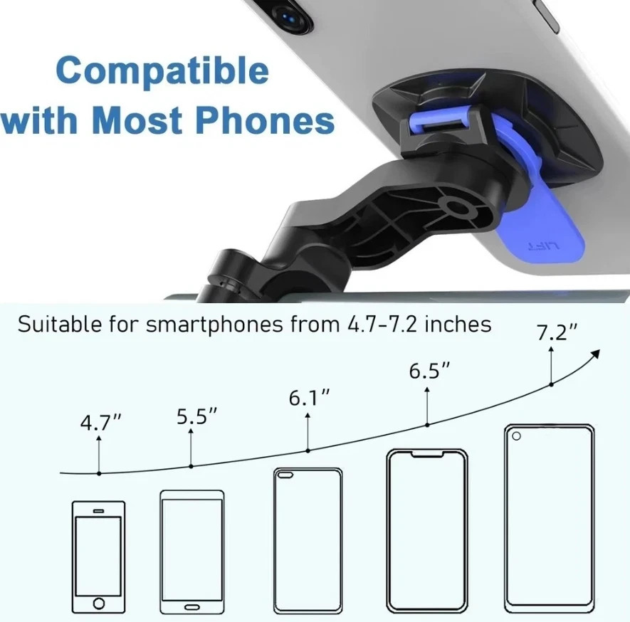 360° Rotatable Bike & Motorcycle Phone Holder Shockproof Secure Handlebar Mount