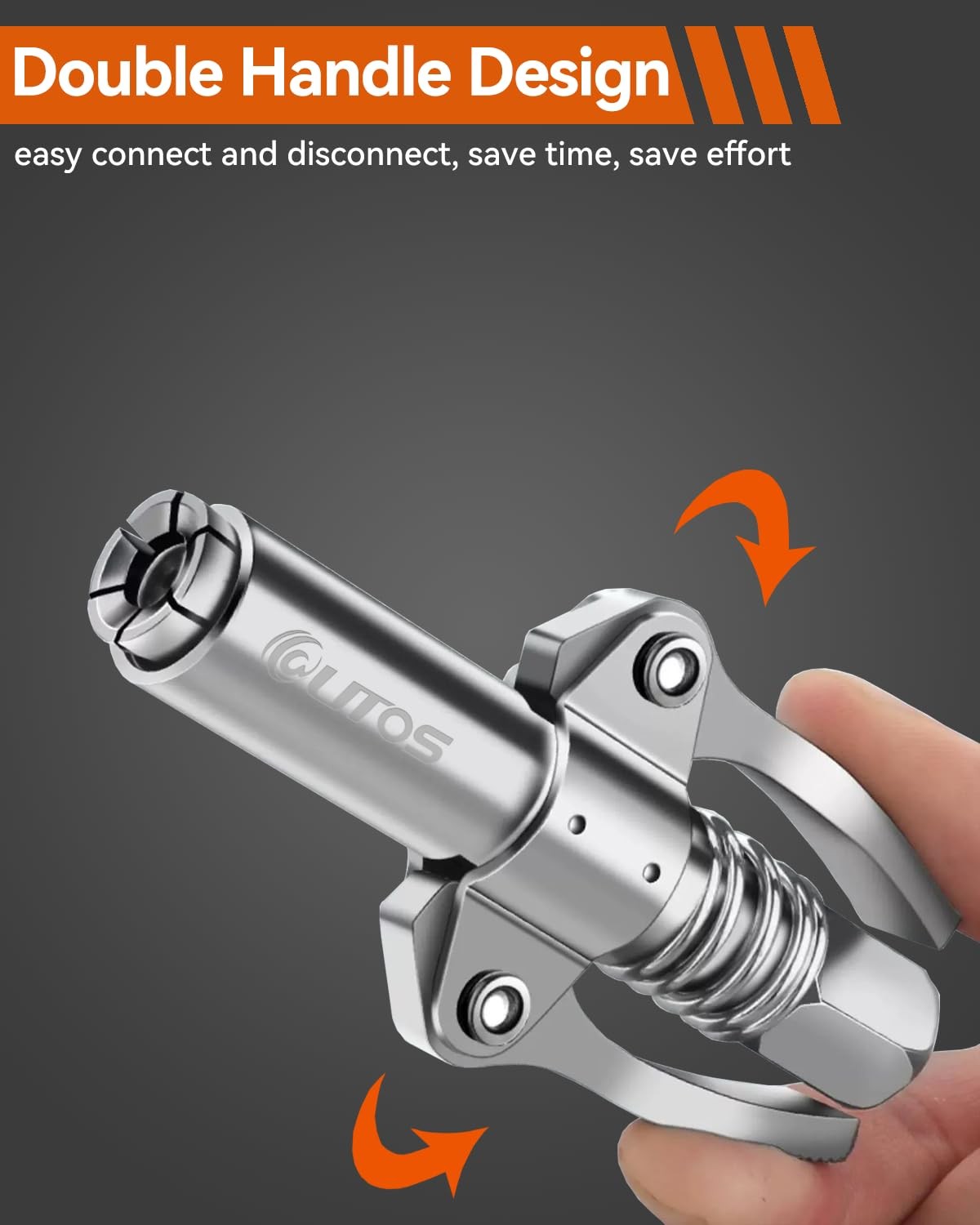 High Pressure 10000 PSI Grease Gun Coupler Quick Lock Release Universal