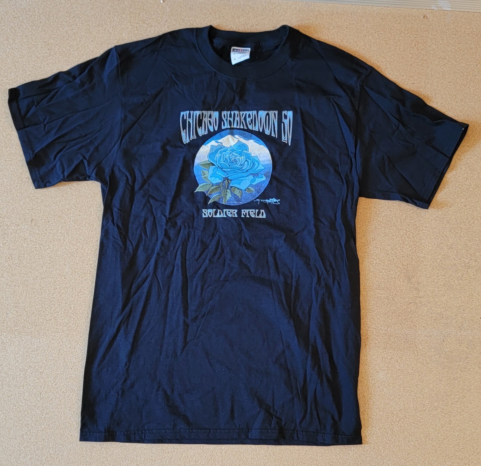 Stanley Mouse 2015 Grateful Dead Fare Thee Well Shirts - Blue Rose Design