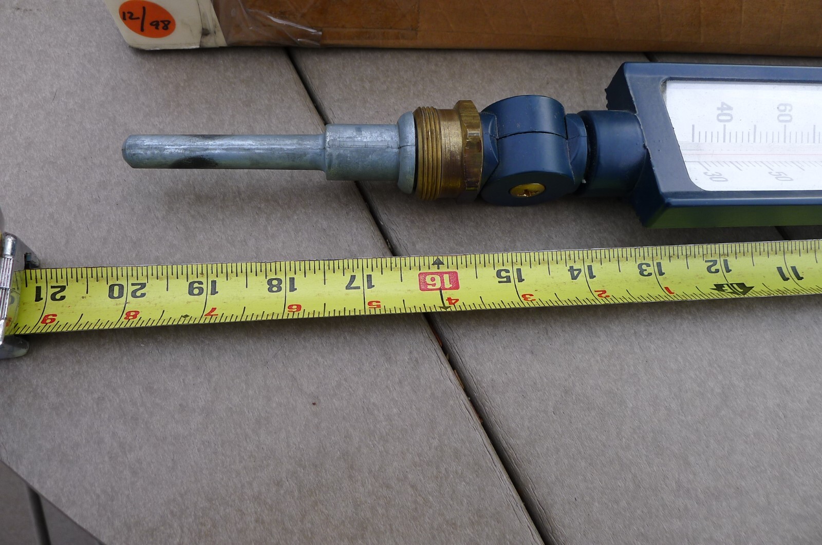 TRERICE ADJUSTABLE ANGLE THERMOMETER, 30-240F, CX SERIES 12" SCALE