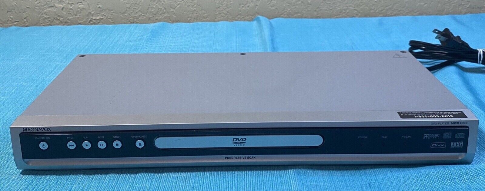 Magnavox MWD7006 Progressive Scan DVD Player Tested Works Great
