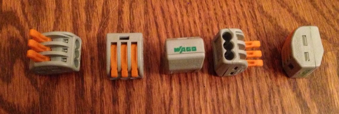 50 pack of Genuine Wago 222-413 Lever Nuts - 3 Pole   FREE SHIPPING!