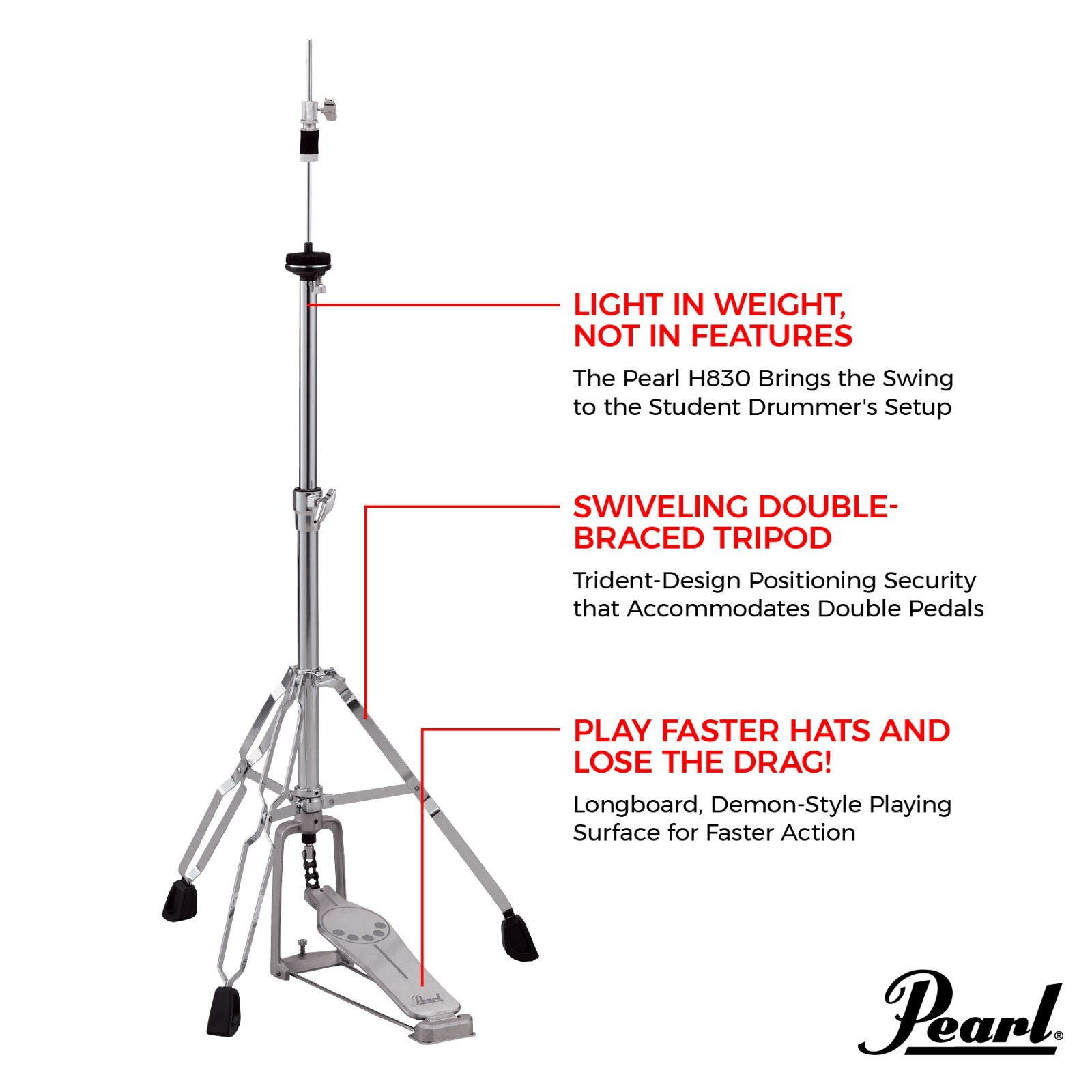Pearl H-830 Hi-Hat Stand