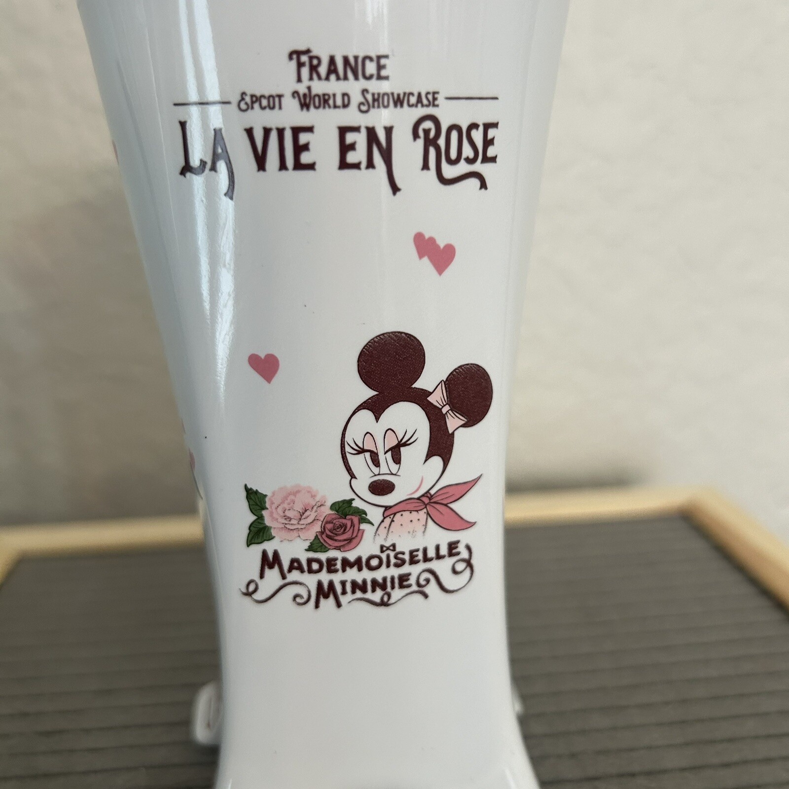 Disney Mademoiselle Minnie Eiffel Tower France World Showcase Coffee Mug Cup NEW