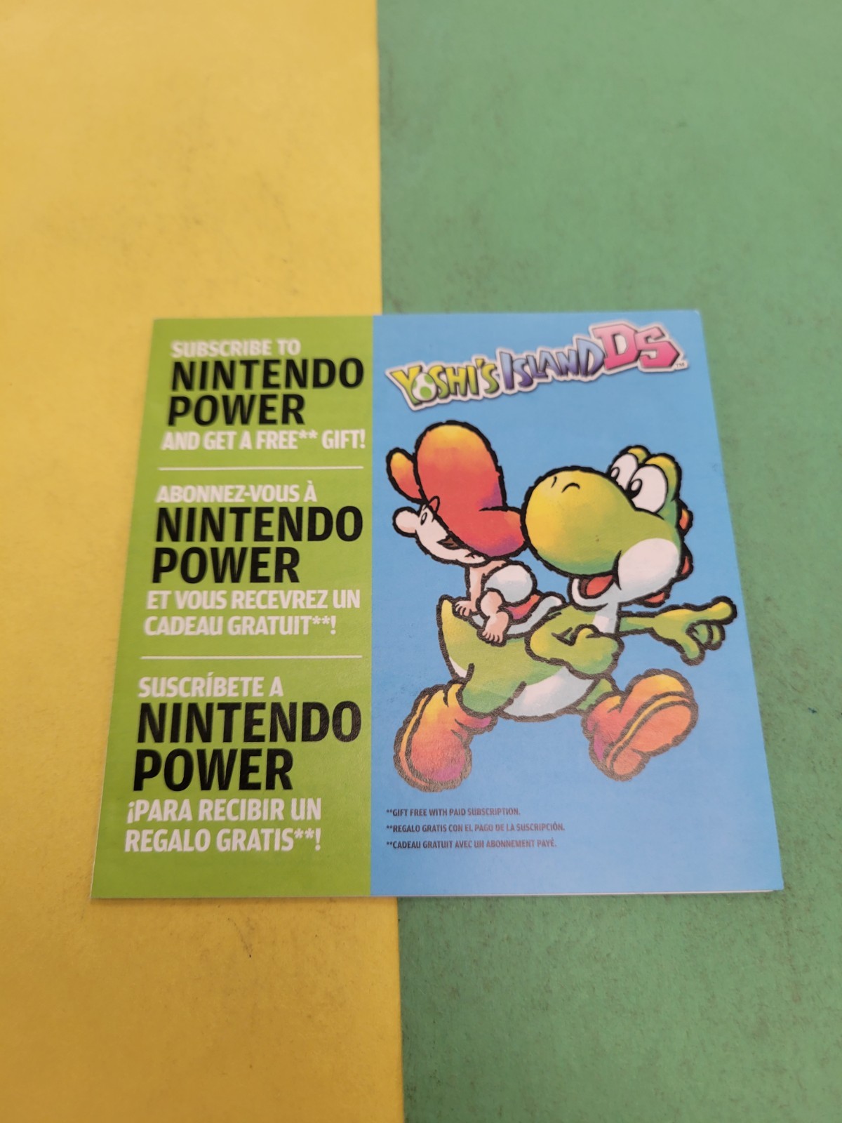 yoshi island DS Insert