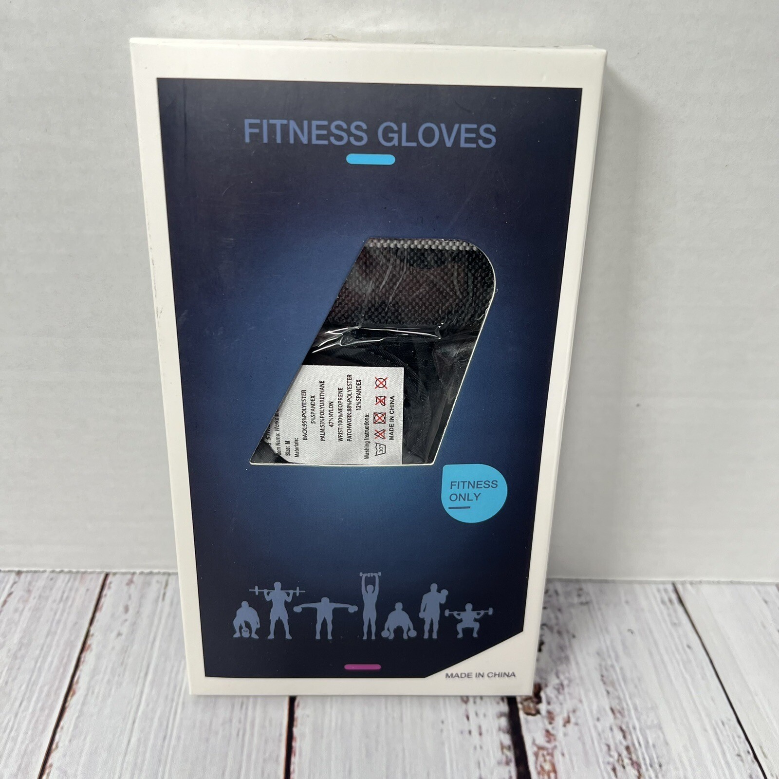 Simari Weight Lifting Workout Gloves Black Medium