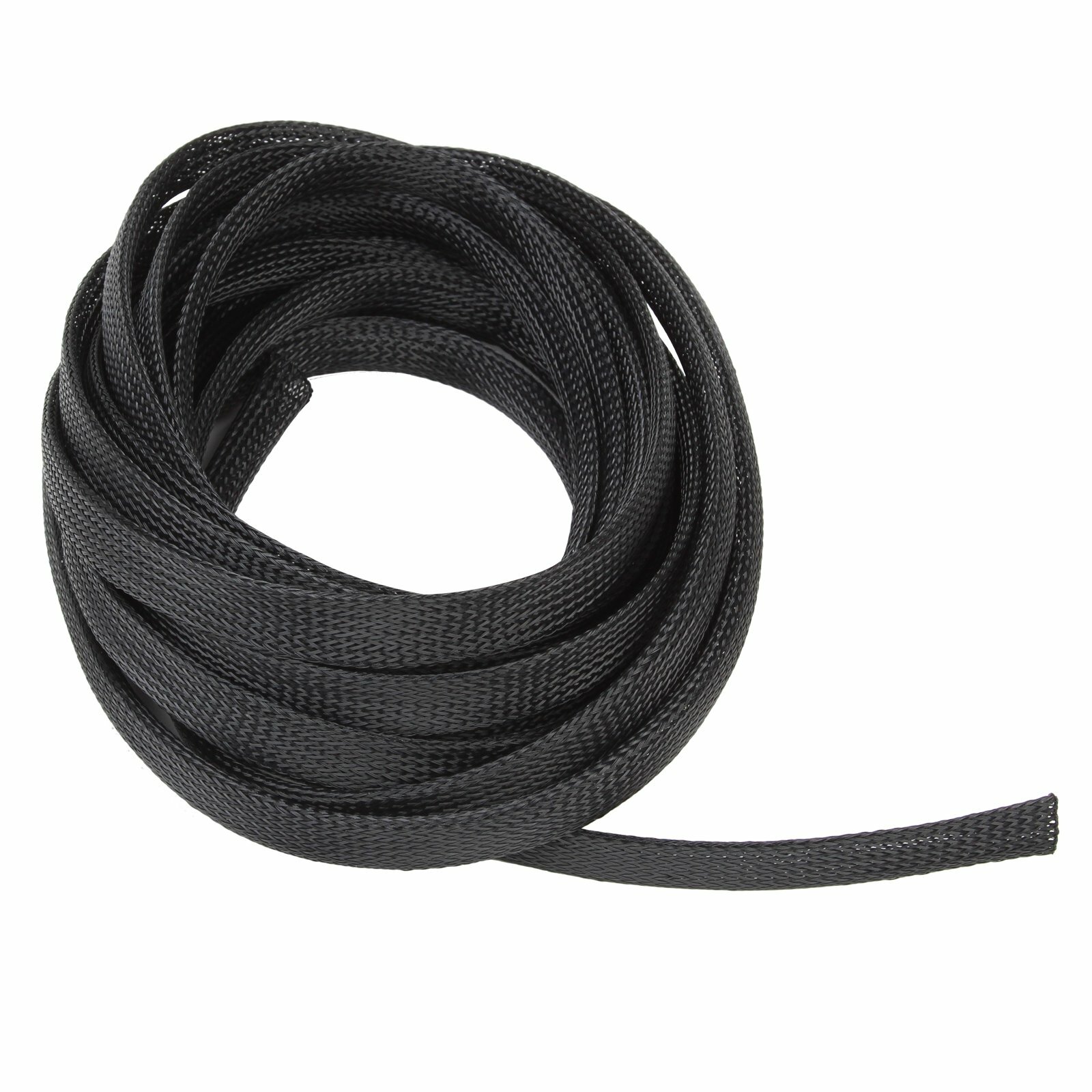 1/2" Black 100 FT Expandable Wire Cable Sleeving Sheathing Braided Loom Tubing