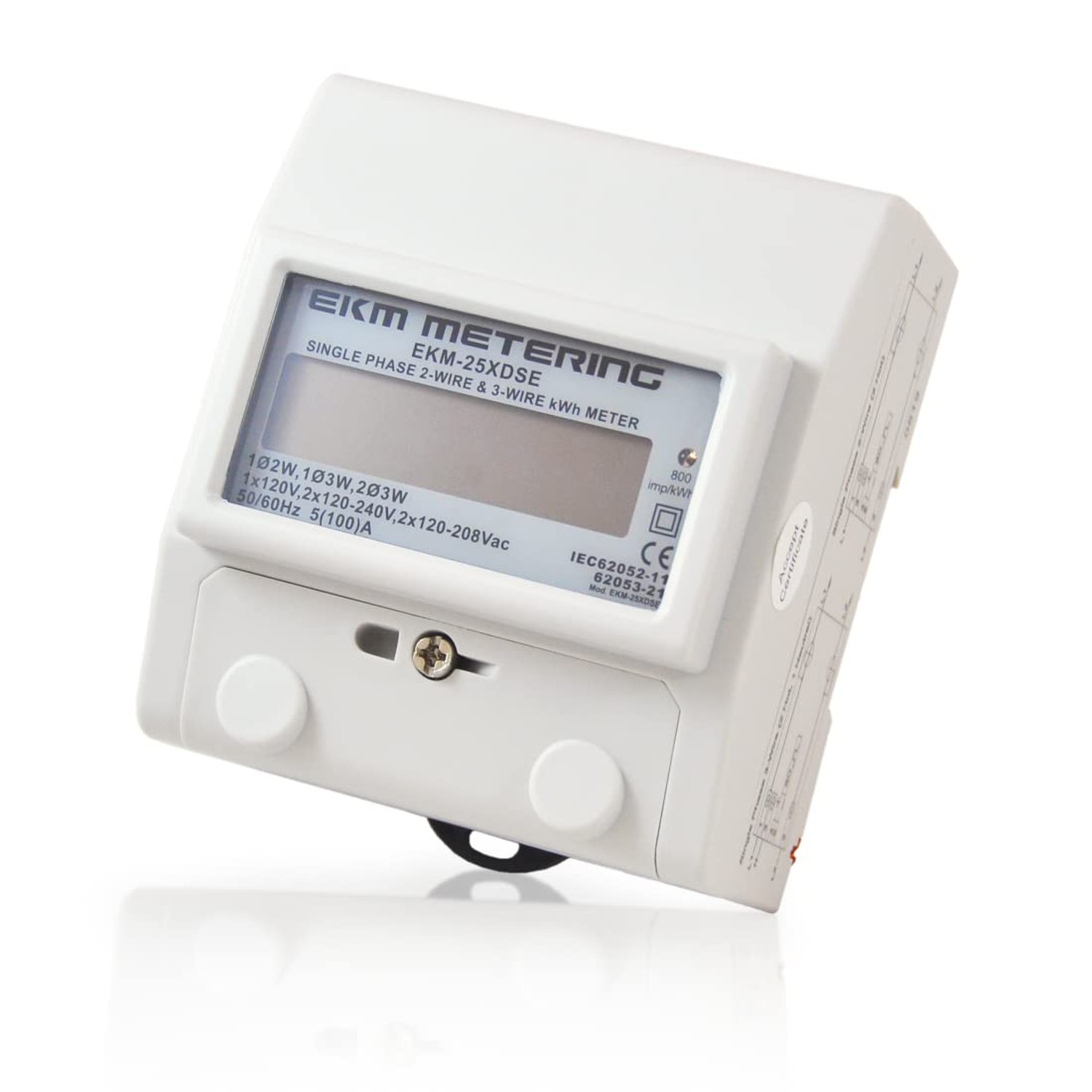 Universal Single Phase kWh Meter, 2 or 3-Wire, 120V up to 120/240V, 100A, 60Hz