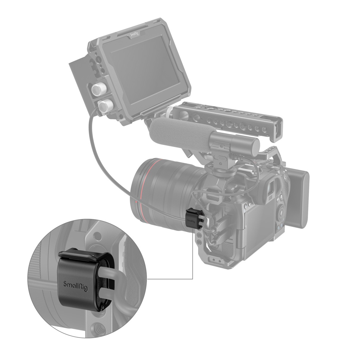 SmallRig Camera Cable Clamp, 4-Pack