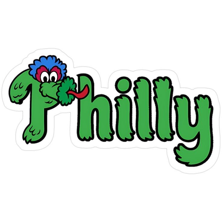 Philadelphia Phillies Sticker Phanatic MLB Baseball  Die Cut Laminated