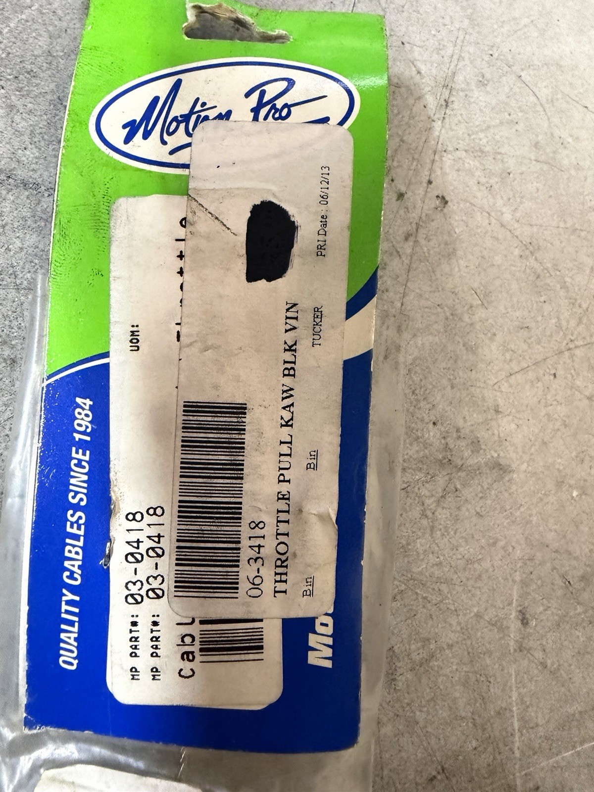 NEW Motion Pro Throttle Cable PN: 06-3418