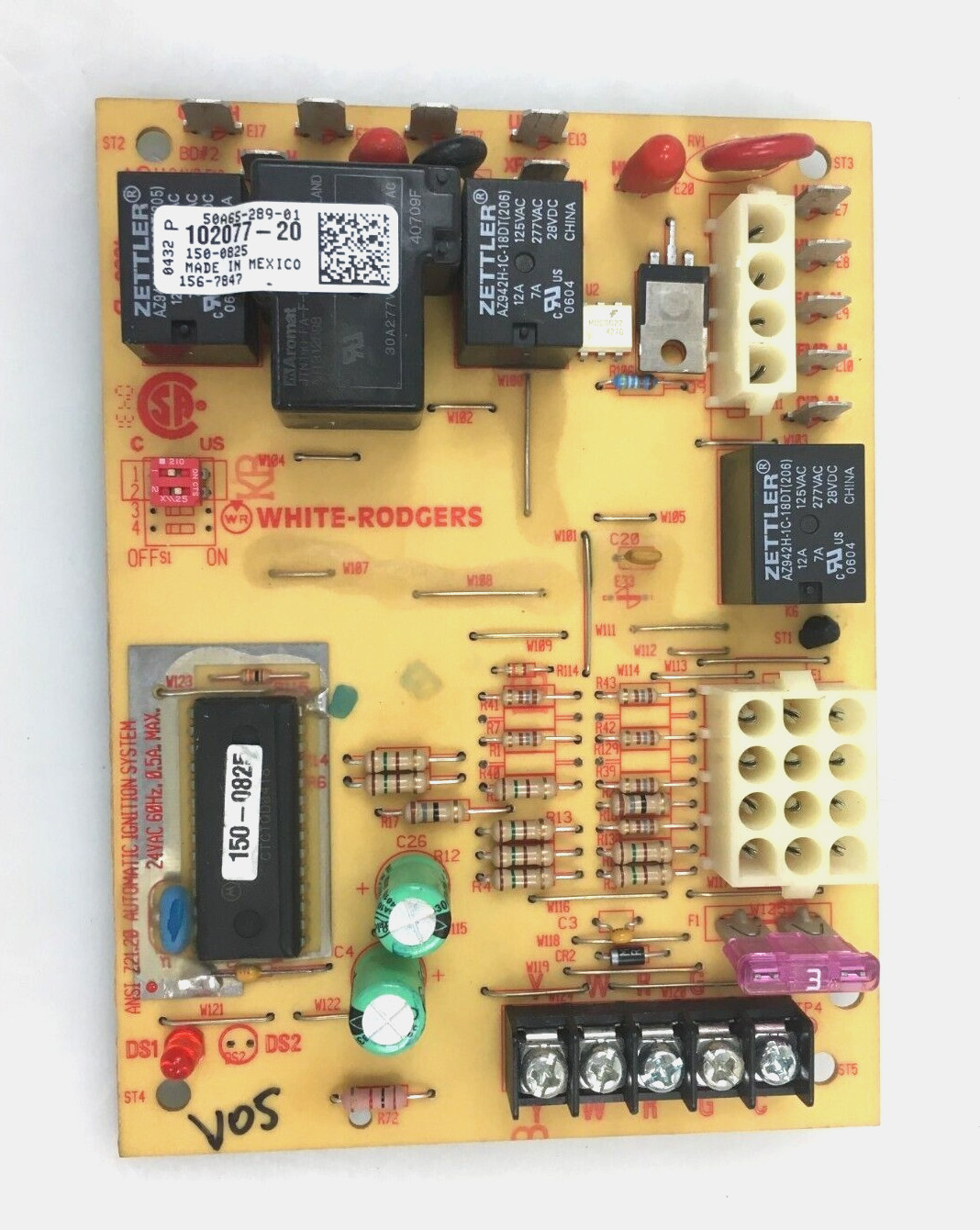 White Rodgers 50A65-289 Goodman 102077-20 Control Circuit Board used #V05