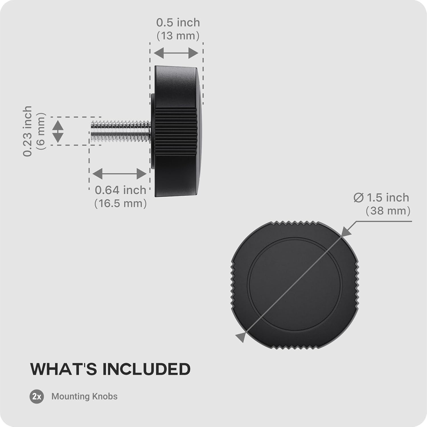 High Strength Composite Mounting Knobs for Lowrance Fishfinders | 2 Pieces