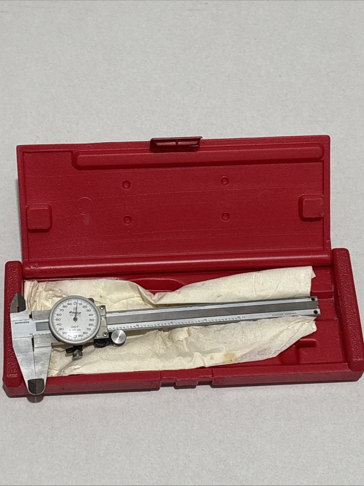 Mitutoyo Dial Caliper - 505-626- .001" With Case - Made In JAPAN (BIN4