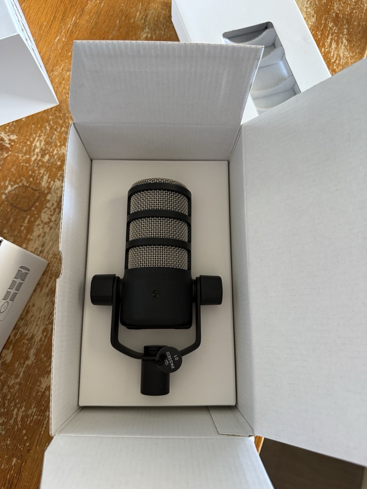TWO RODE PodMic Dynamic Podcasting Microphones Open Box