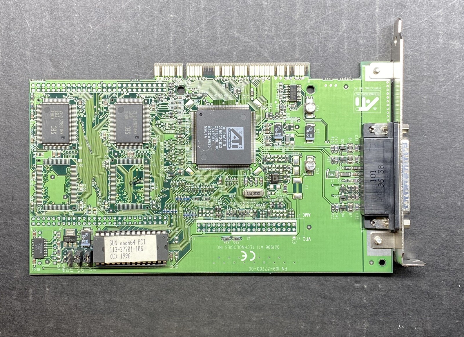 370-2256 Sun PGX 8-Bit Color Frame Buffer X3660A for Sun Workstations - Tested!