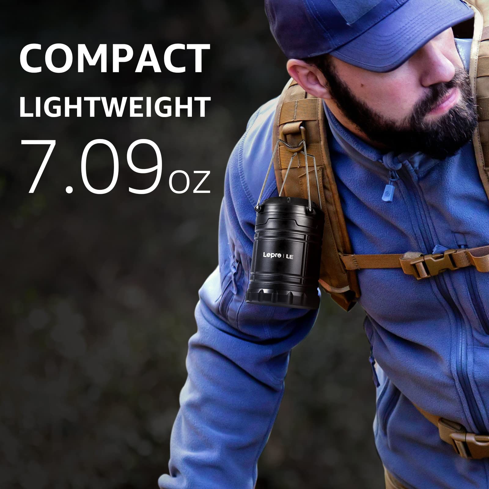 Lepro LED Lanterns Battery Powered, Camping Essentials, Collapsible, IPX4 Wat...