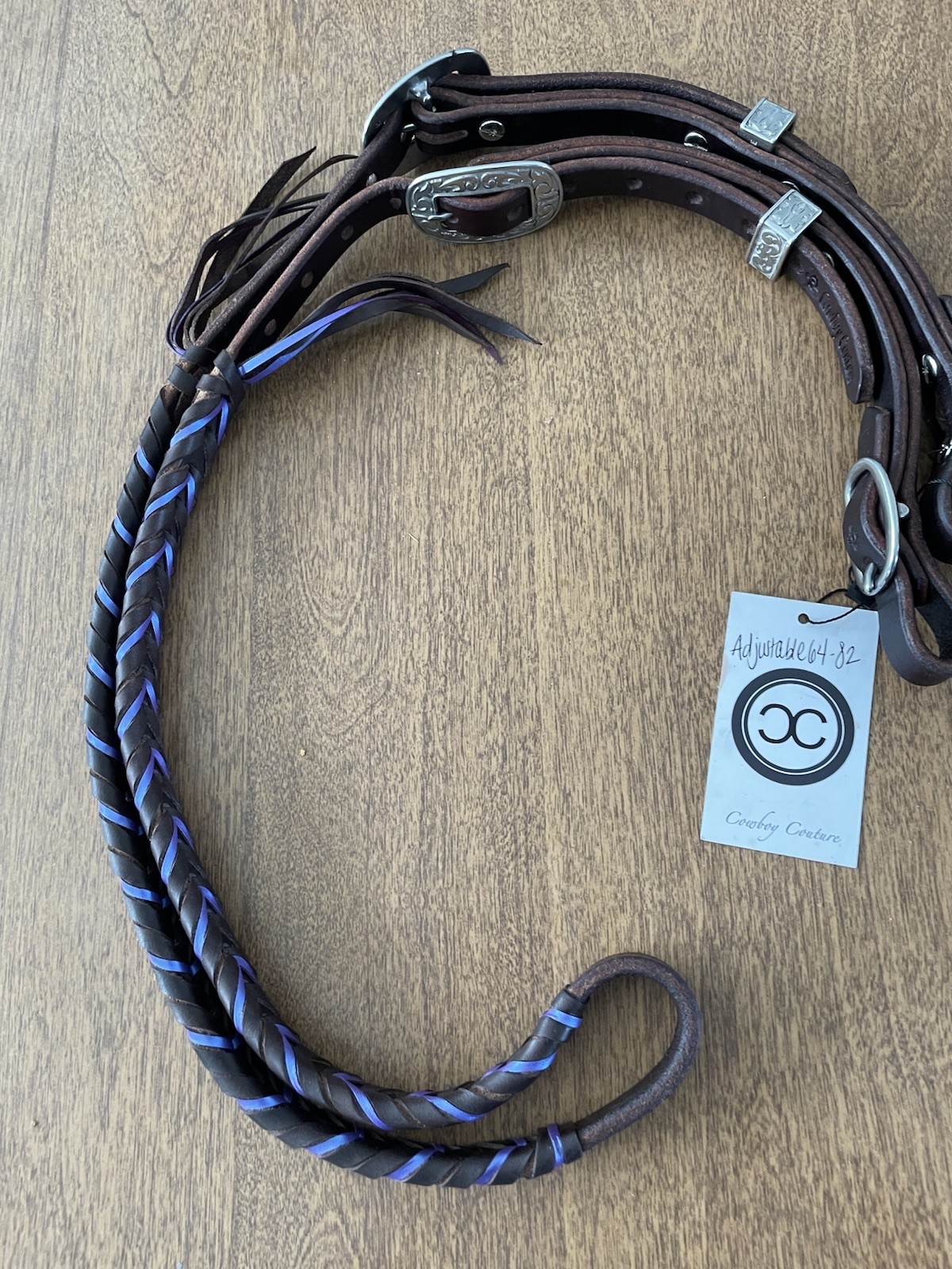 Cowboy couture adjustable barrel reins-new