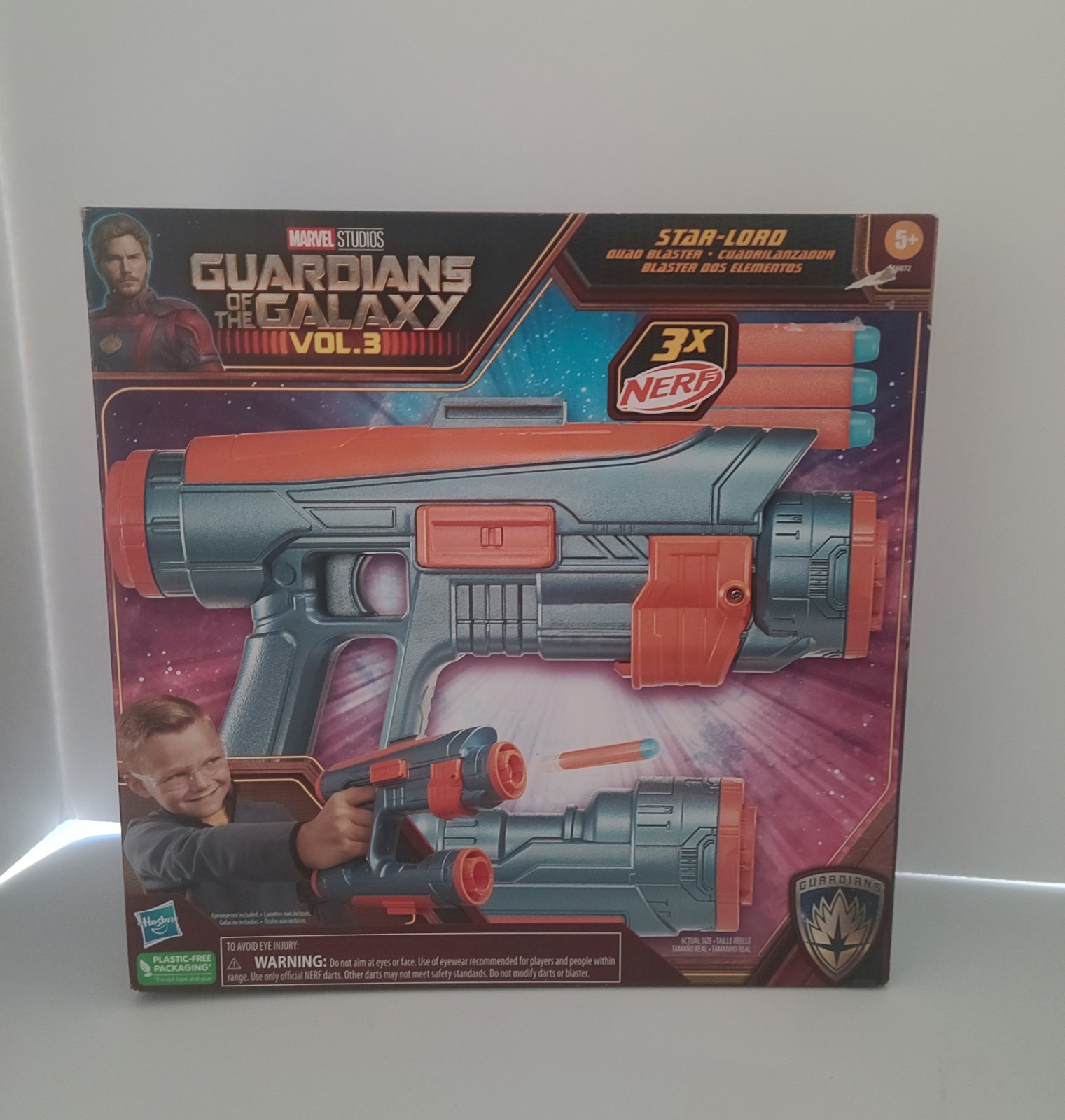 NERF Marvel Guardians of the Galaxy Vol. 3 Star-Lord Quad Blaster Cosplay New