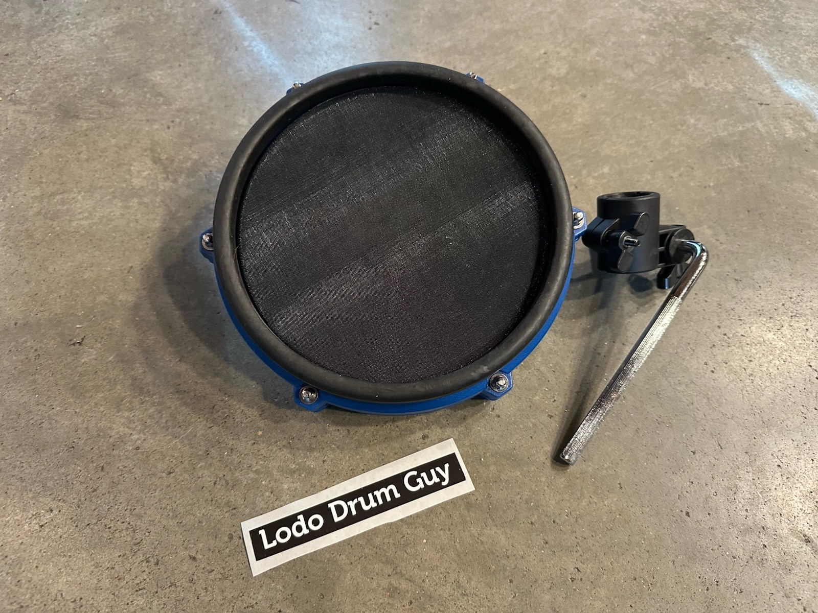 Alesis 8" Blue Mesh SNARE Drum Pad Nitro Blue LE Special Clamp L-arm post #WD8