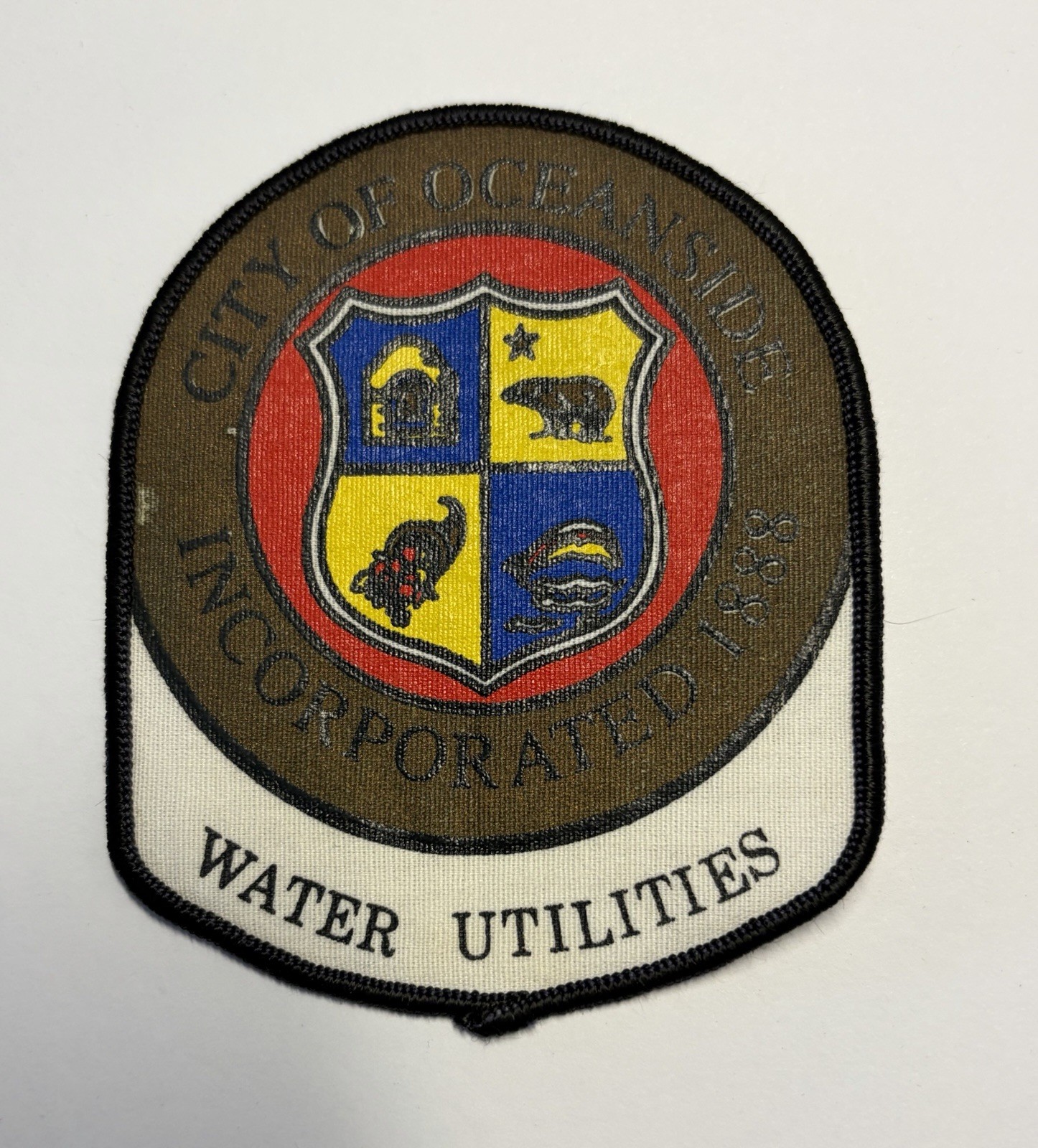 CALIFORNIA CITY OF OCEANSIDE WATER UTILITIES PATCH SAN DIEGO COUNTY #D13