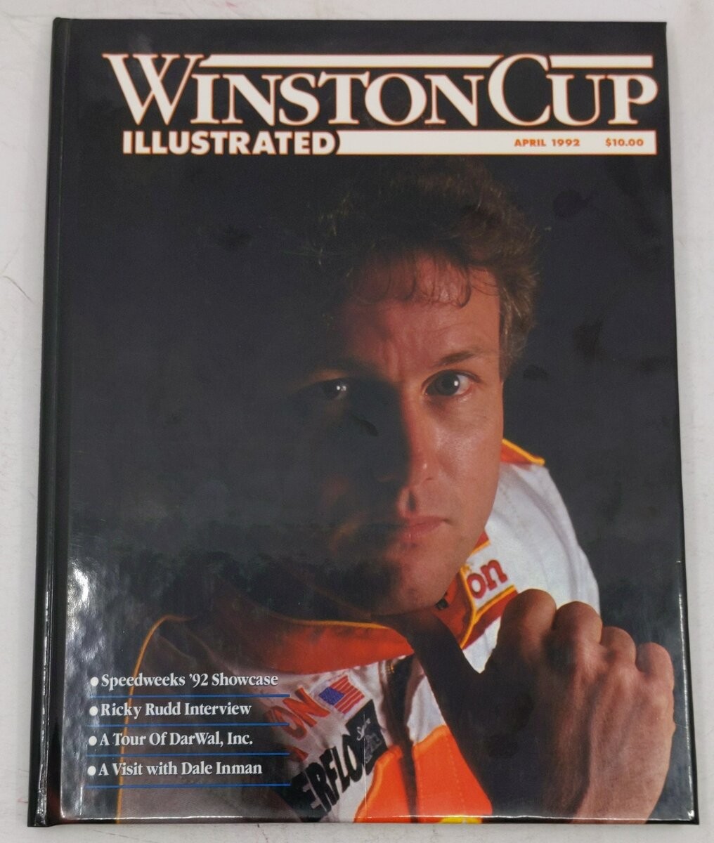 Winston Cup Illustrated April 1992 Hardcover Book EX