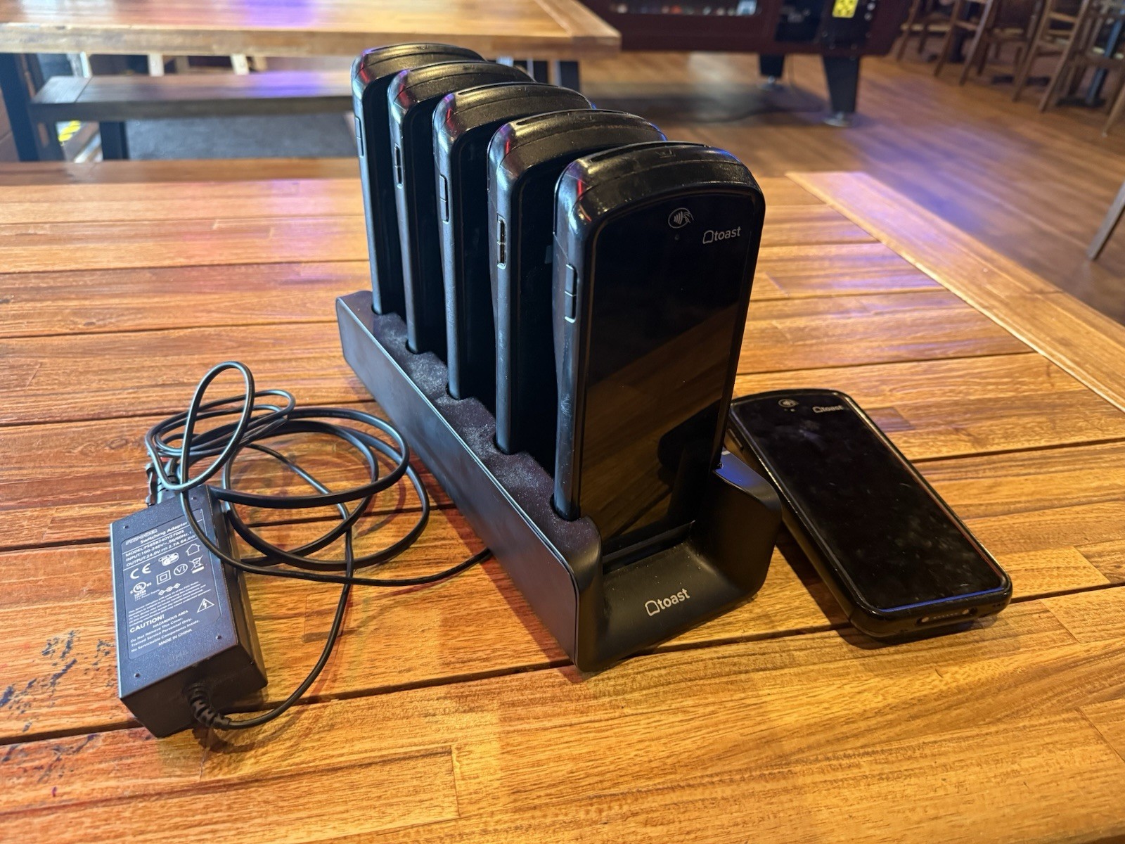 Toast POS Touchscreen Terminal w/ 6 Handhelds, Multi-Bay Dock, Adapter