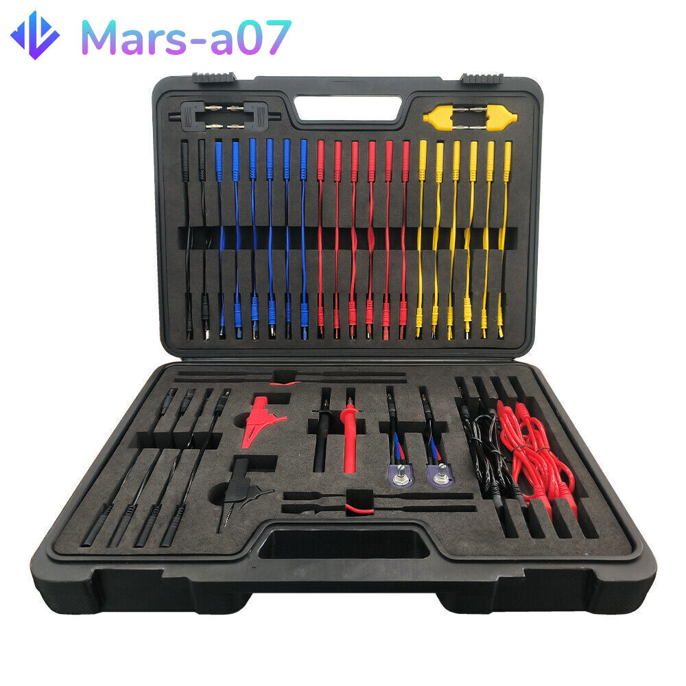 Multimeter Test Leads Kit 92PCS with Case Relay Tester Automotive Back Probe Kit