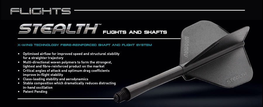WINMAU STEALTH PEAR SHAPE FLIGHTS YELLOW