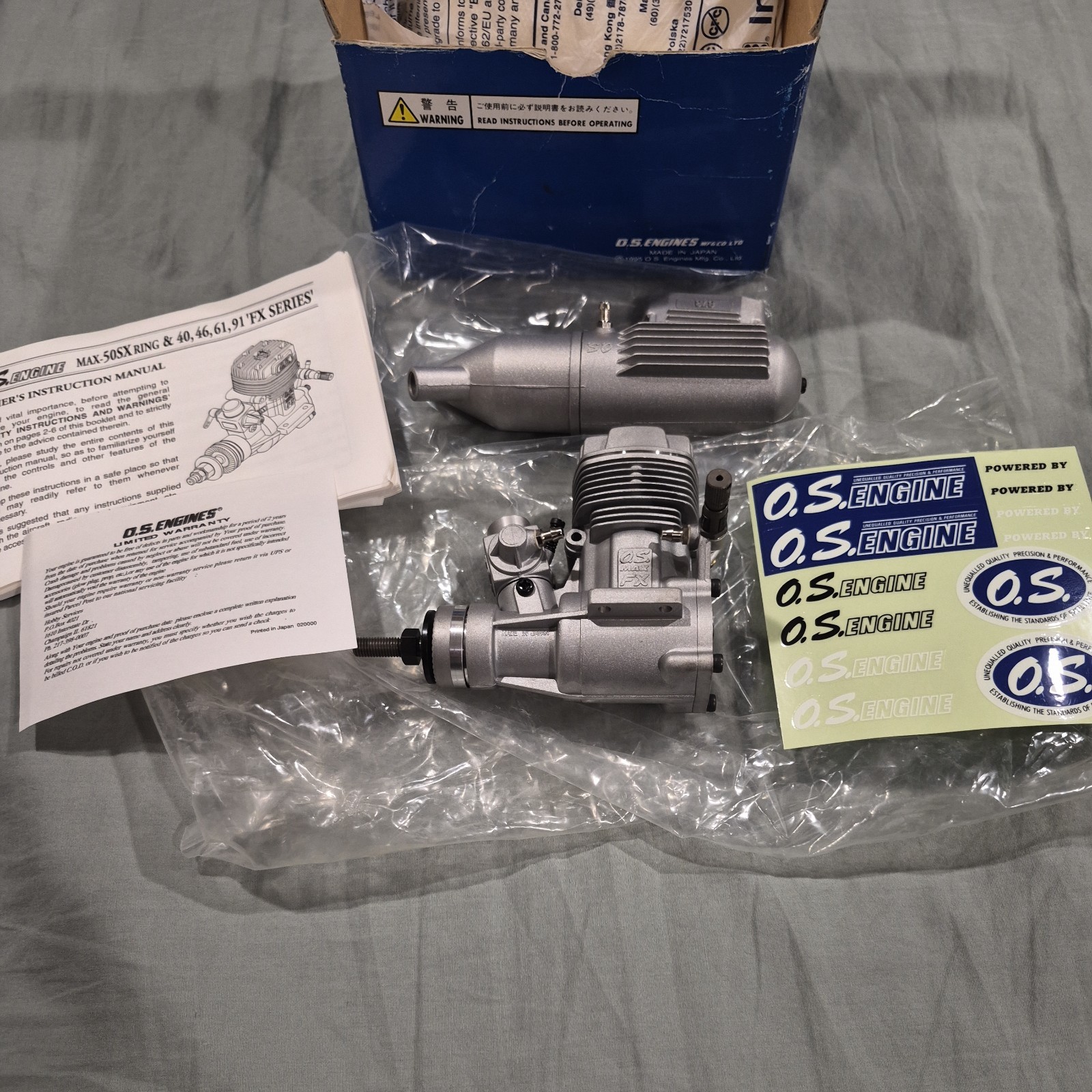 O.S. Max 46FX RC OS Engine #15460 - Brand NEW in Original Factory Packaging