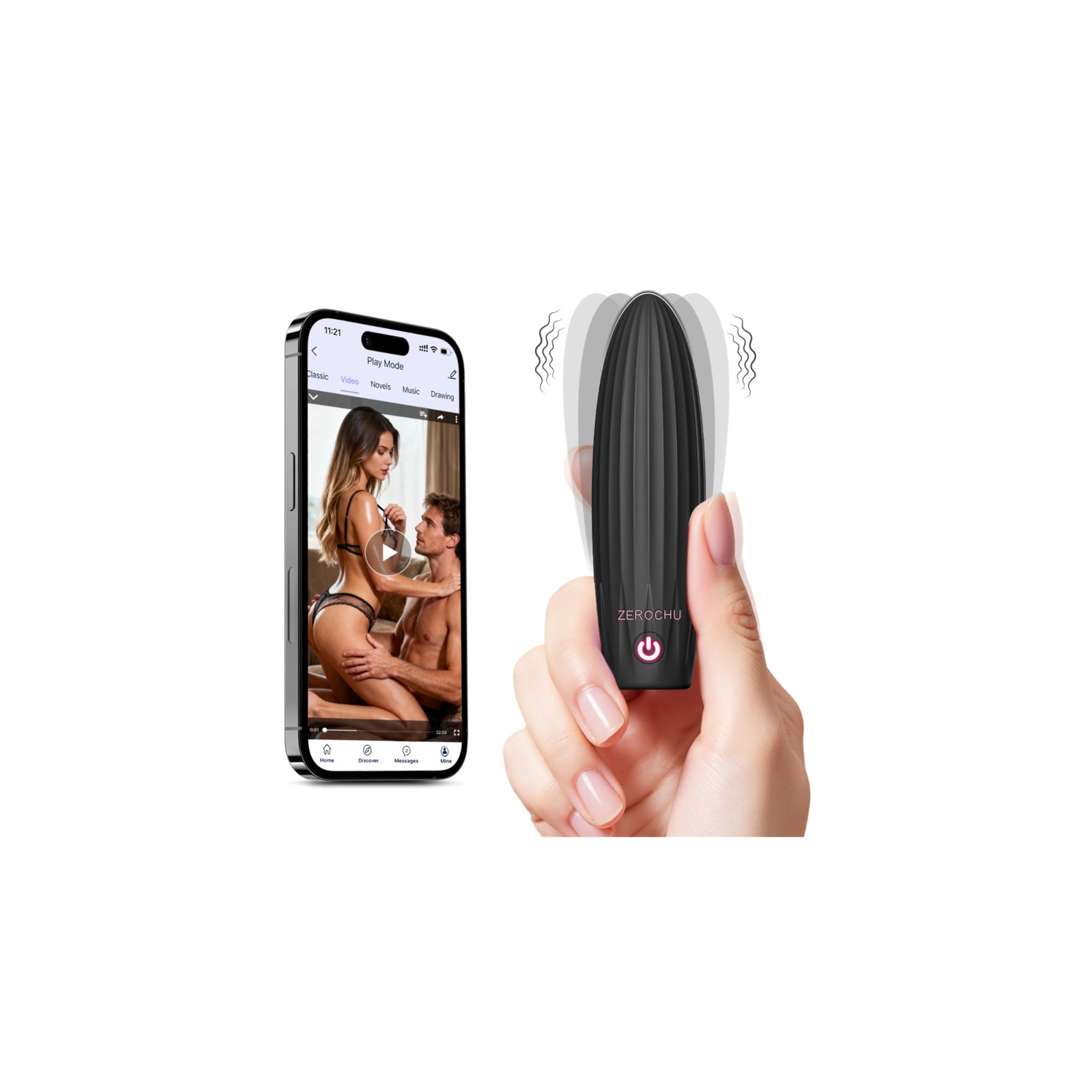 Bullet Vibrator for Women, Mini Clit Vibrator Sex Toys, Body-Safe Silicone Wa...