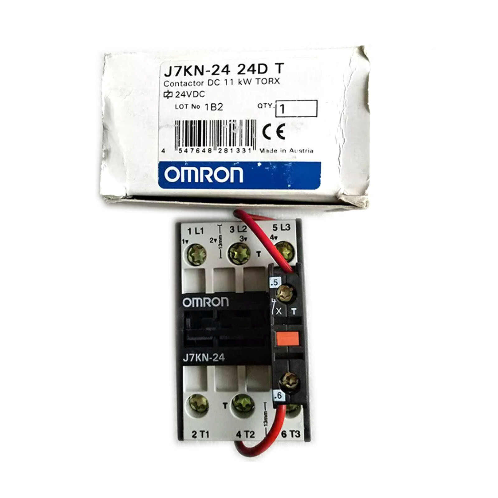 1pc Omron J7KN-24 24DT Contact Block 24VDC