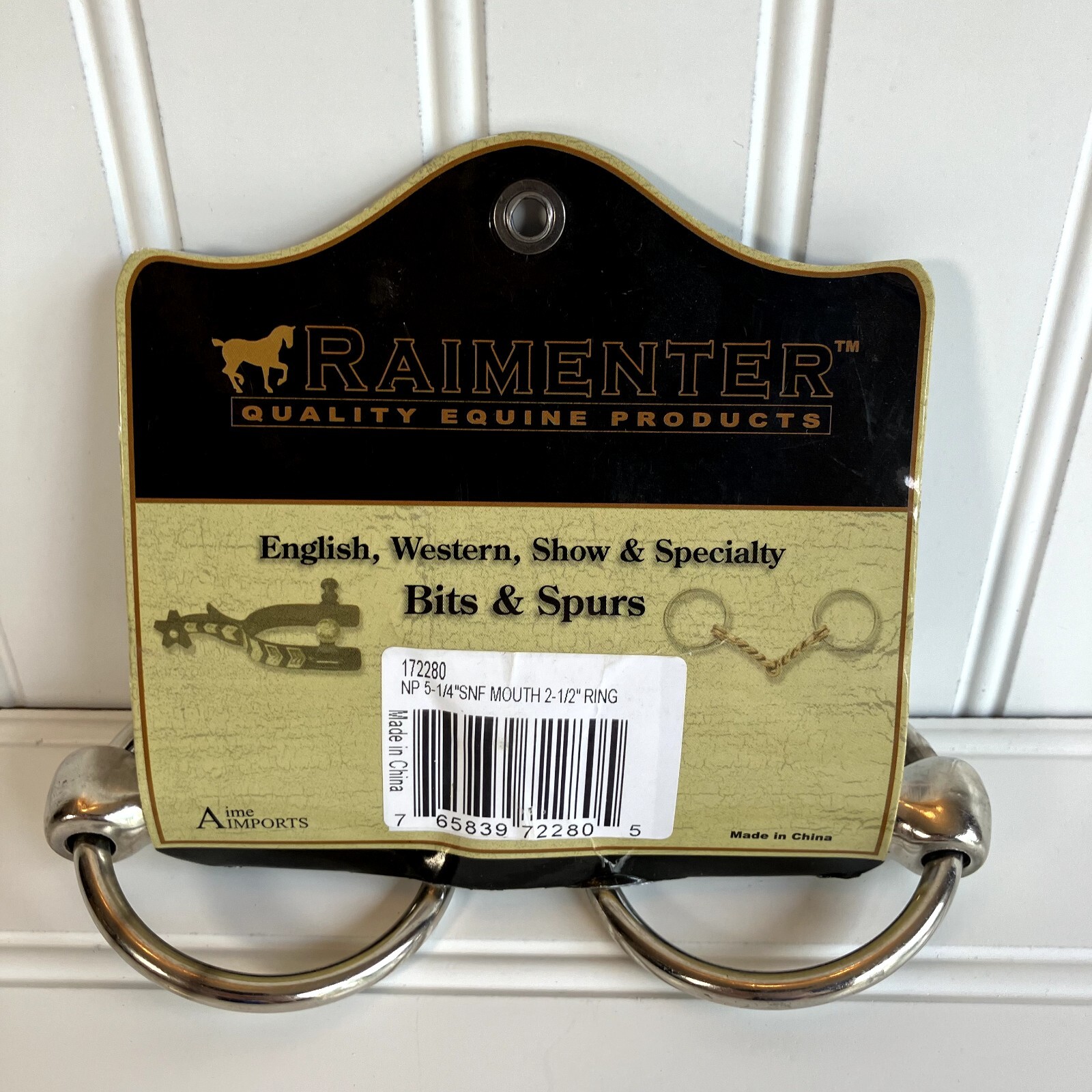 Loose Ring Snaffle Horse Bit Stainless 5.25 In with 2.5 in Rings New Raimenter