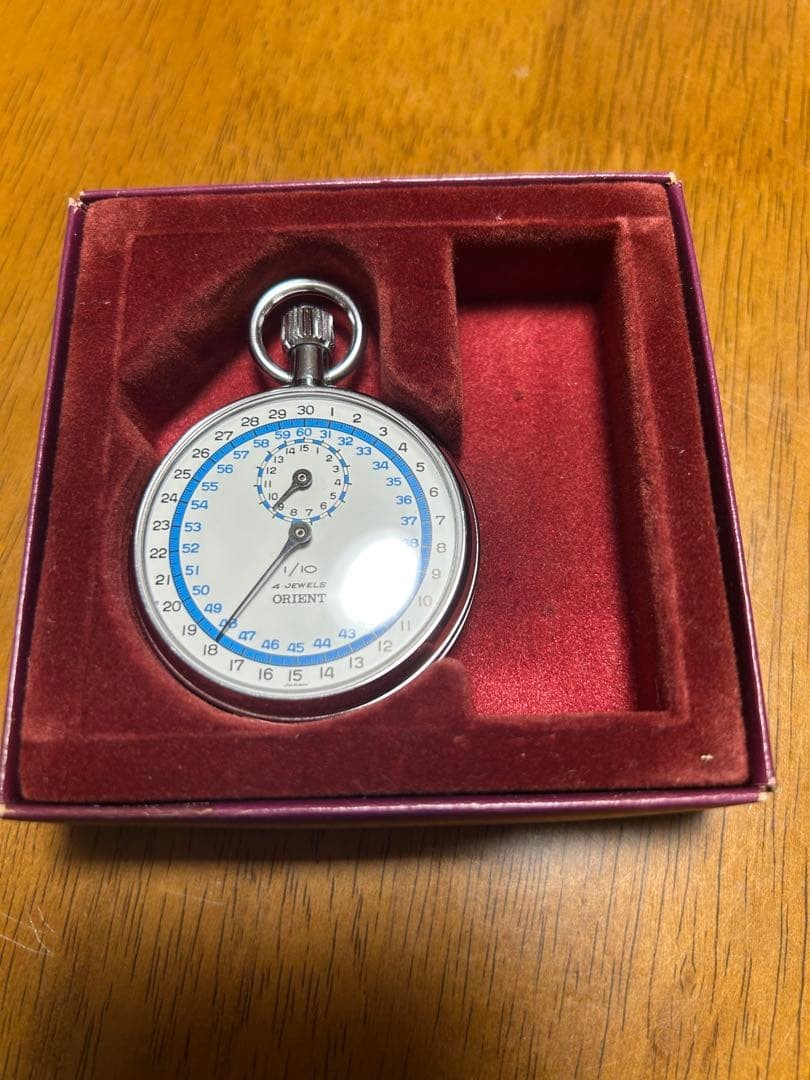 Boxed ORIENT Stopwatch 4 JEWELS 1/10 408