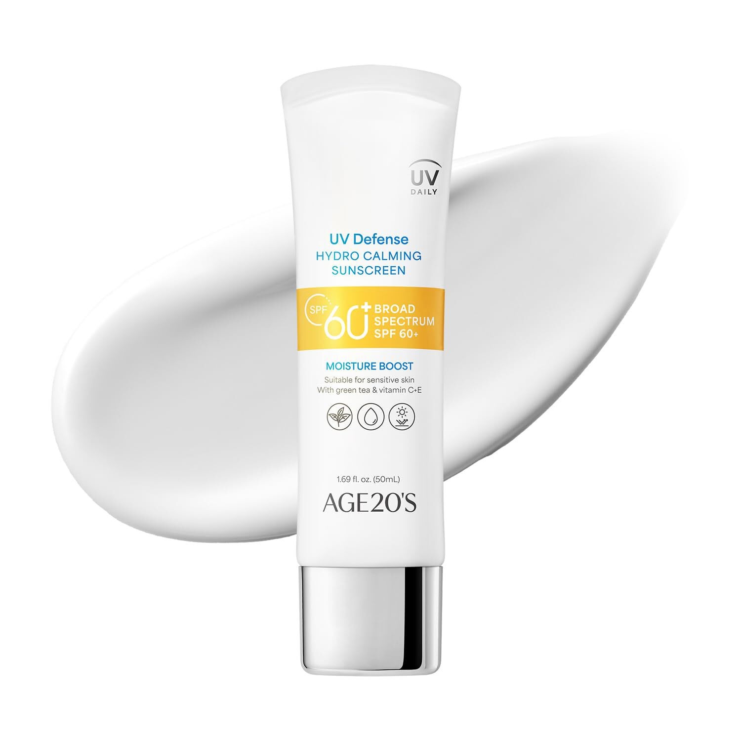 AGE 20's UV Defense Hydro Calming Sunscreen SPF 60+ 50ml / 1.69 fl.oz.