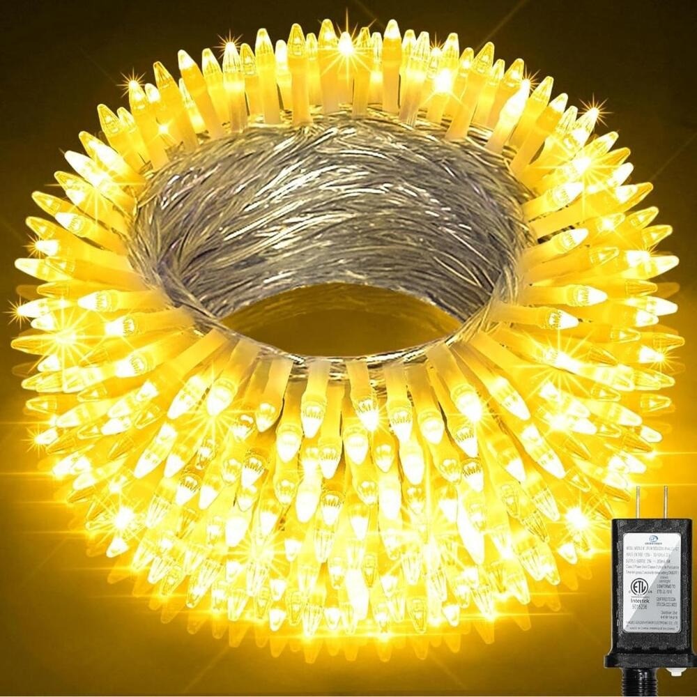 100 FT 300 LED String Lights Indoor, 8 Modes Warm White Fairy Tree Lights