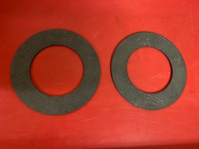 1 pair slip clutch friction discs 6" OD, 3.5" ID 76083, W34913, 754202, 225-6035