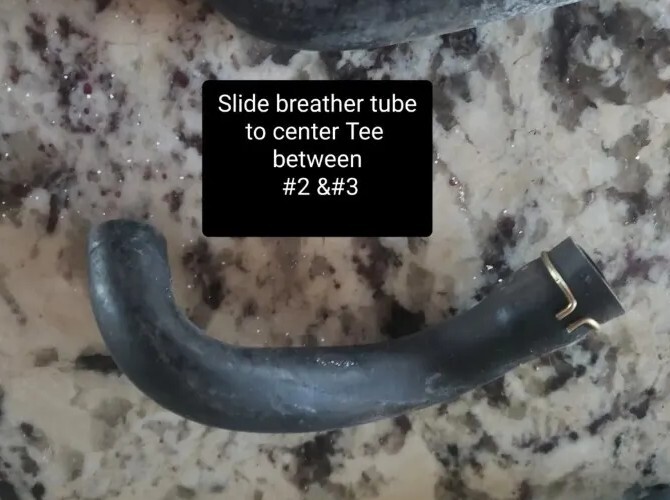 95-98 HONDA CBR600 F3 CARB SLIDE (Air) HOSE & PLASTIC COUPLER fits BETWEEN #2-#3