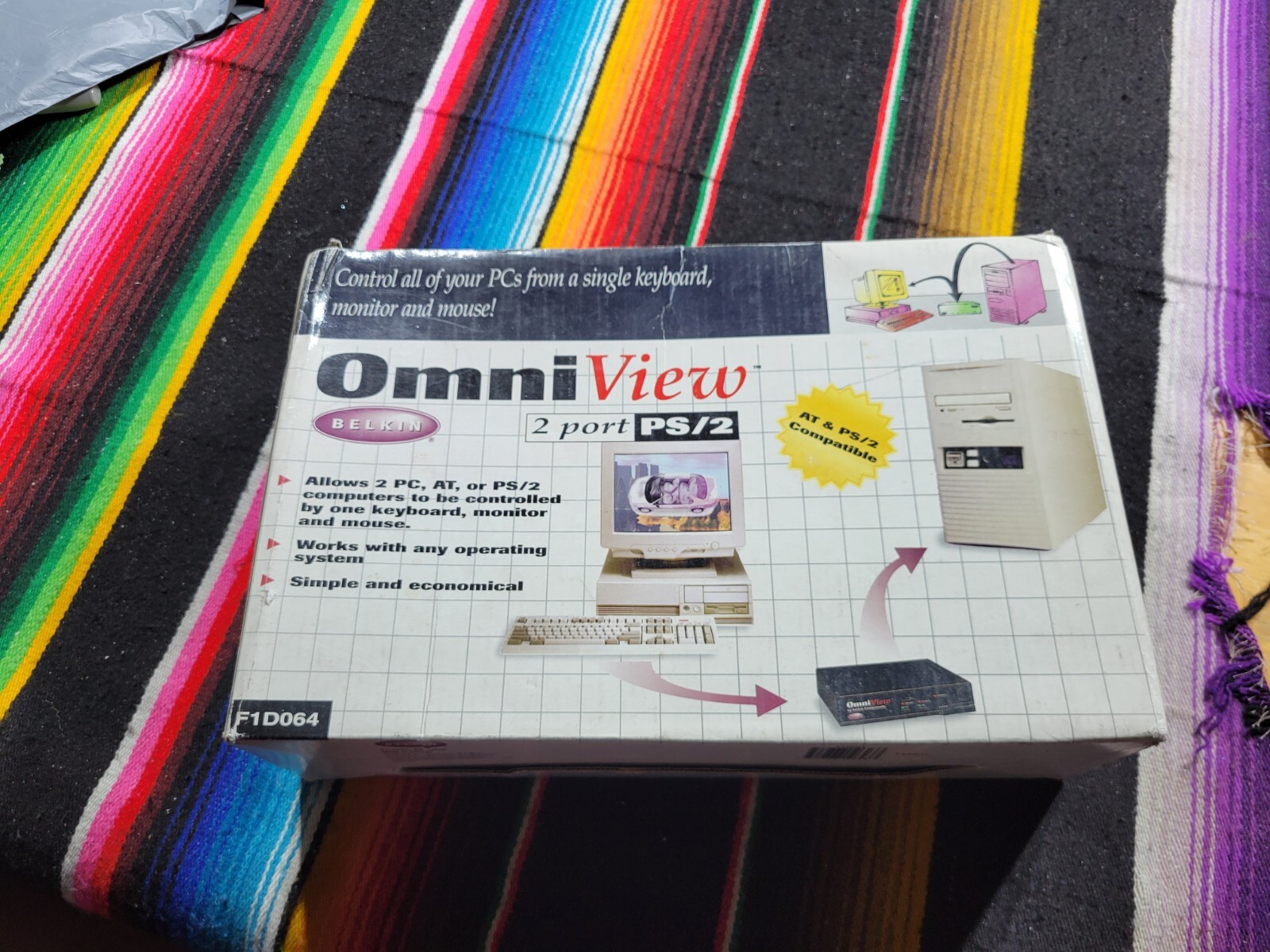 Vintage NOS Belkin Omni View Model F1D064