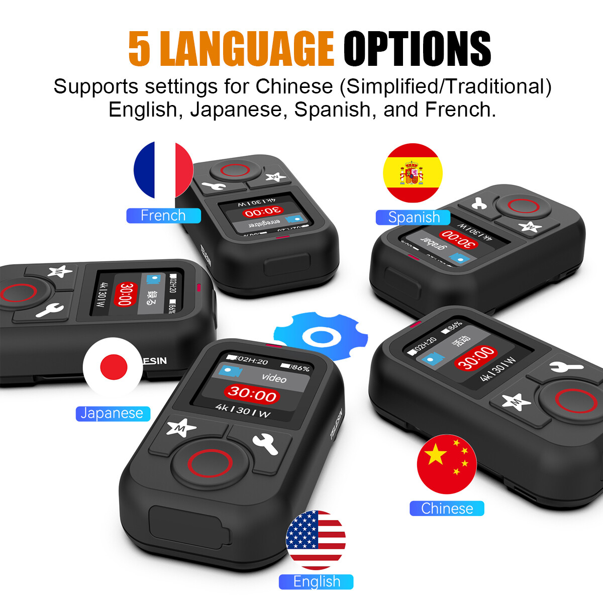 Mini Handheld Wireless Bluetooth Remote Control For GoPro Hero 13/12/11/10/9/MAX