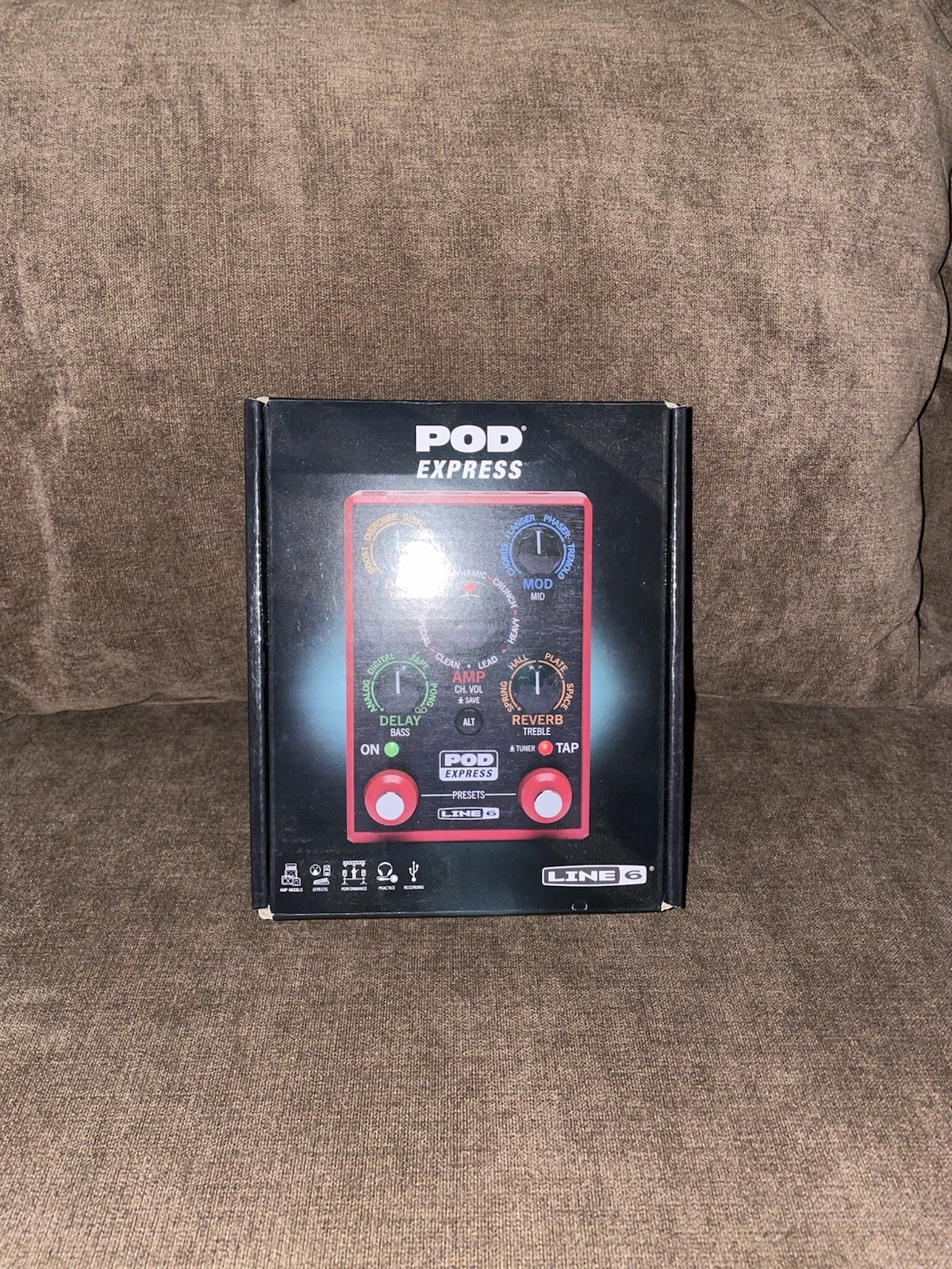 Line 6 POD Express Multi-Effects Processor for Electric Guitar Reverb Chorus