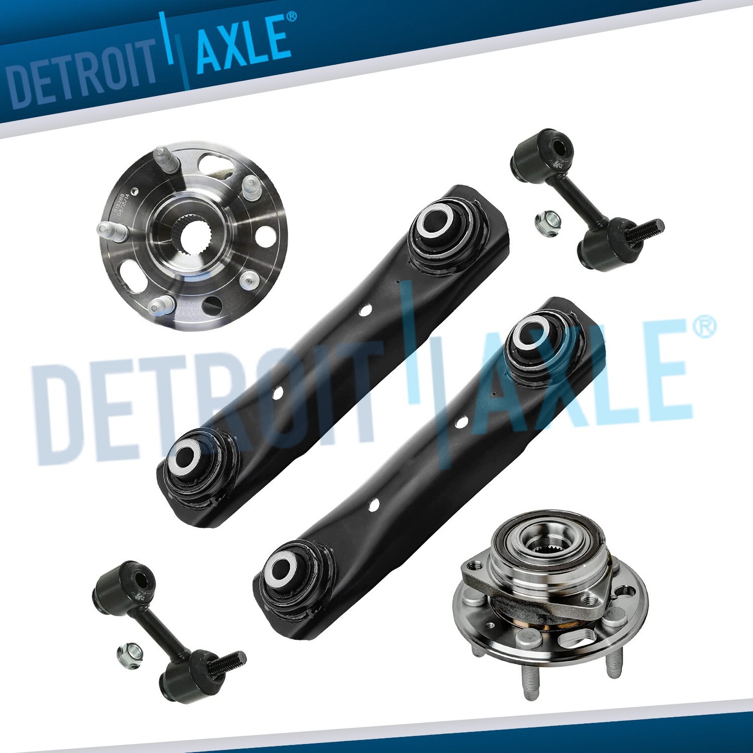Rear Wheel Hubs Control Arms Sway Bars Kit for Malibu Impala Lacrosse Regal 9-5