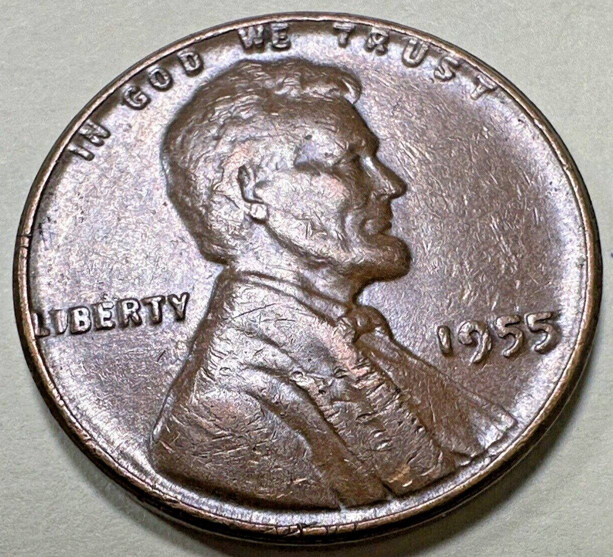 1955 Lincoln Wheat Cent PENNY 1C 5766N